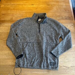 Gray Quarter-Zip Sweater